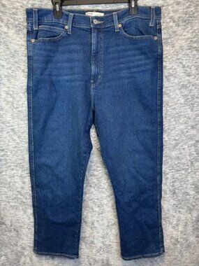 SIGNATURE by LEVI’S Women’s Heritage High Rise Straight Leg Jeans Size 18/34 EUC